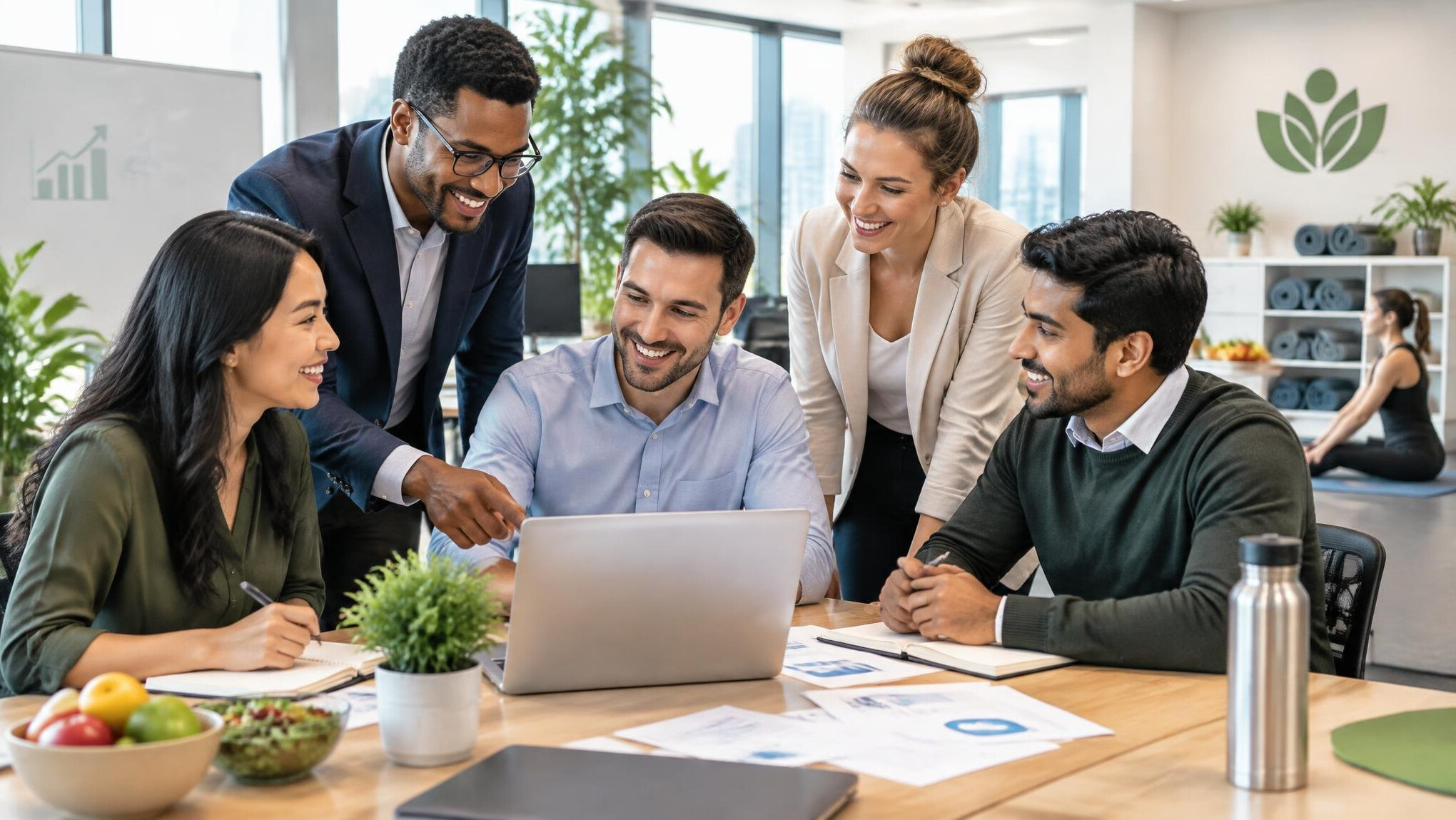 successful corporate team