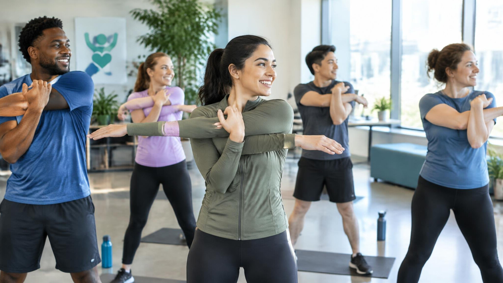 group corporate wellness session