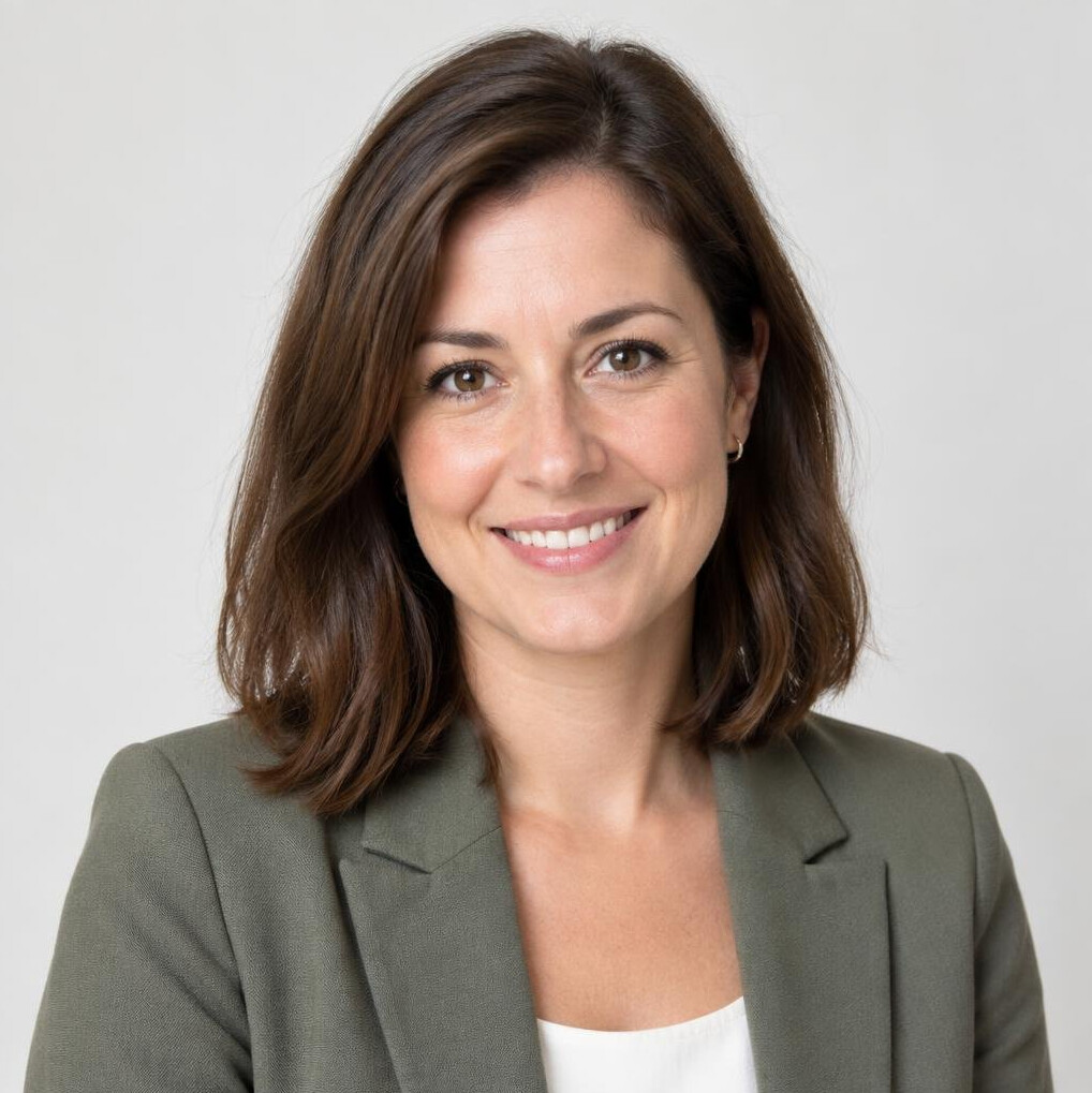 Studio portrait of a Slovenian female wellness program manager